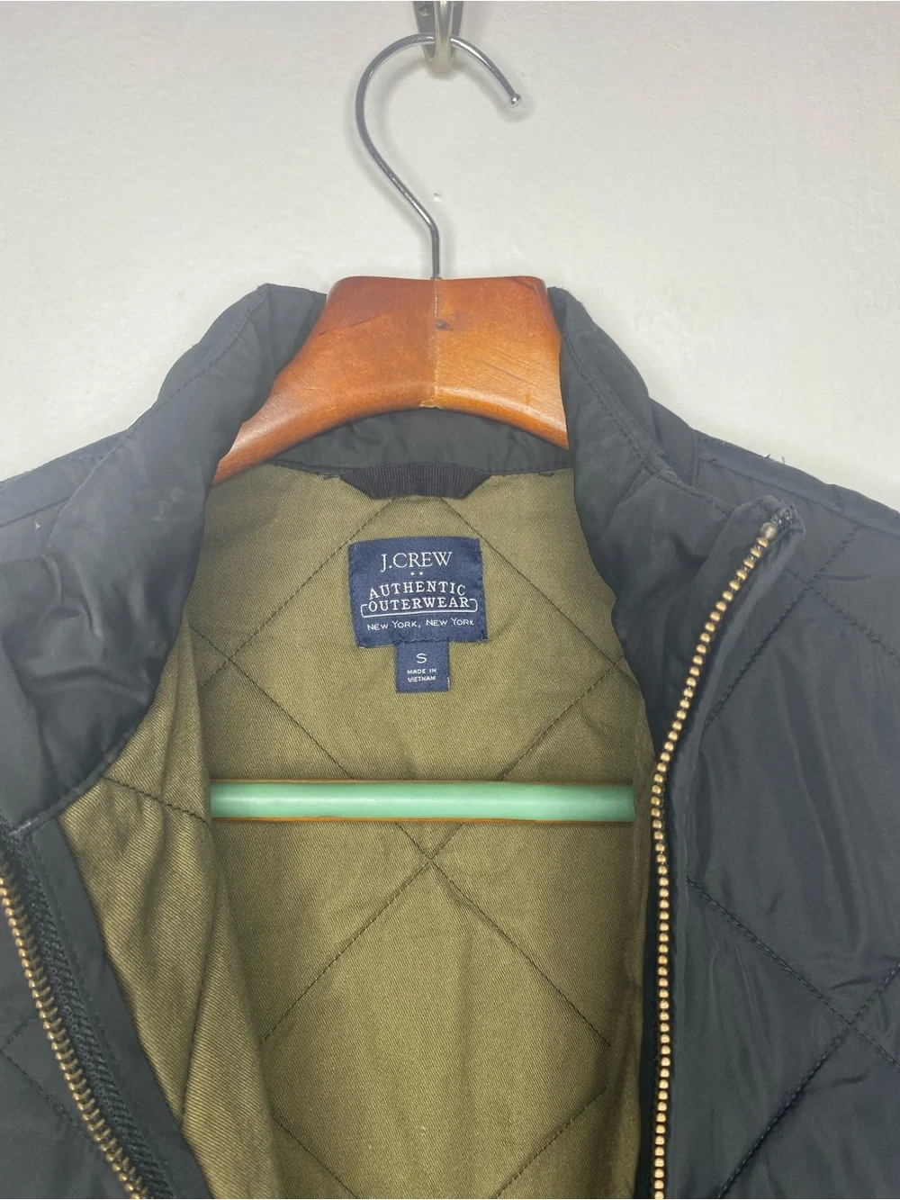 J.Crew Authentic Outer wear Walker Quilted vest Size Small